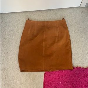 Leather skirt